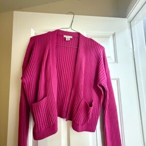 Sincerely Jules Pink Ribbed Cardigan Sweater